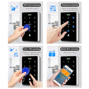 IP68 Outdoor Waterproof Access Controller RFID Keypad NFC Touch Password Lock System 125KHz 13.56MHz Dual Frequency Card Reader