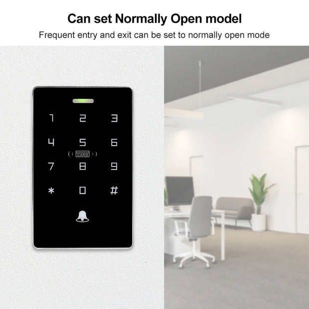 IP68 Outdoor Waterproof Access Controller RFID Keypad NFC Touch Password Lock System 125KHz 13.56MHz Dual Frequency Card Reader
