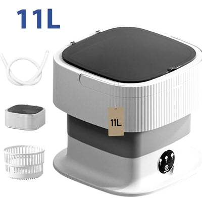 60W Portable Foldable drinking Machine With Spin Dryer Automatic Mini Underwear Sock 11L Household drinking Machine centrifugal
