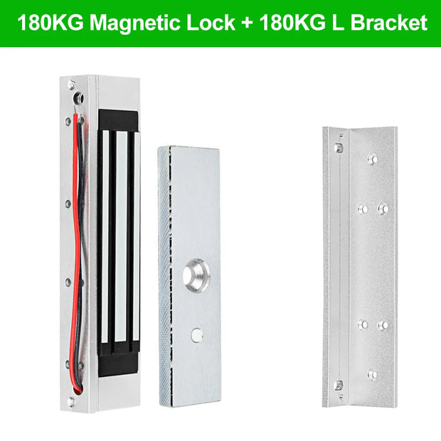 12V Electromagnetic Locks 180KG/350lbs Electric Magnetic Lock ZL U Bracket for Electronic Door Access Control System Waterproof