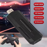 X2Plus Retro Video Game Console 4K HD 3D Gaming Stick Wireless Controller Built in 30+Simulators 64GB 30000+Games PS1/N64