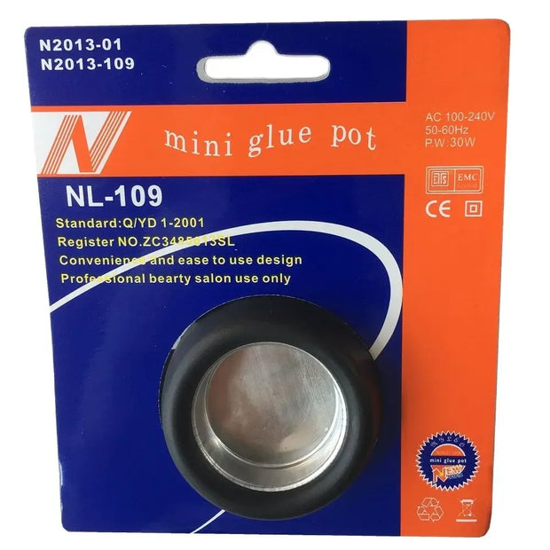 EU plug 30W Mini Hot Glue Pot for Melting Keratin Hot Fusion Hair Extension Tools Professional Hair Extension Tool- Beauty Salon