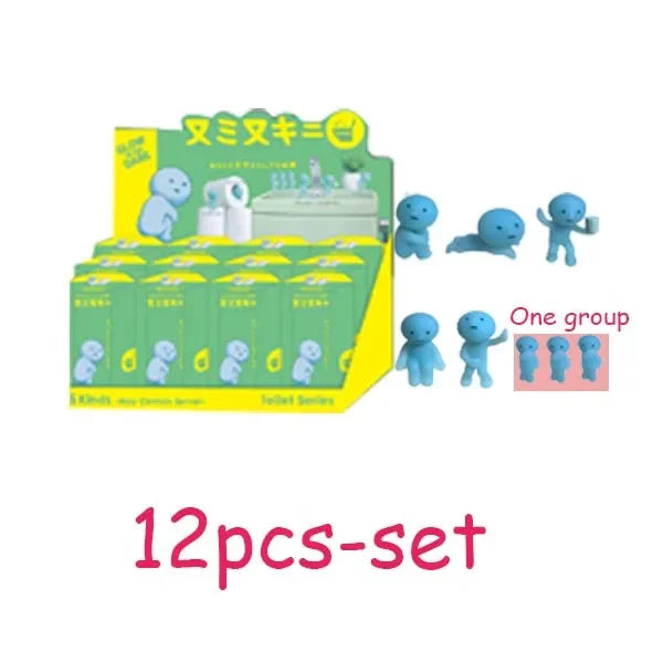 New Smiski Hippers Sonny Angel Blind Box Hippers Toilet Bath Living Party Series Recorative Mini Figure Doll Christma Toys Gift