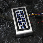 LED Backlight Metal Keypad Wiegand RFID Card Reader 125khz Access Control System Proximity Card Standalone 2000 Users Door Lock