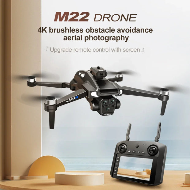 2025 M22 MAX Outdoor Drone Professional 4K/6K HD ESC Sero Dual Camera 5G Wifi  Foldable Brushless Optical Flow RC Quadcopter