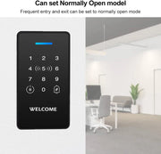 DC12V 24V NFC RFID Access Control Keyboard IP68 Waterproof Double Frequency 125 kHz Connection 13.56 MHz Touch Password Access