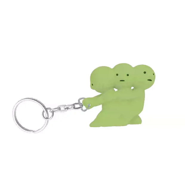 SMISKI 3 style Luminous Doll Keychain Creative Pendant Action Figures Life Decoration Glowing Ornaments Surprise Gift Model Toys