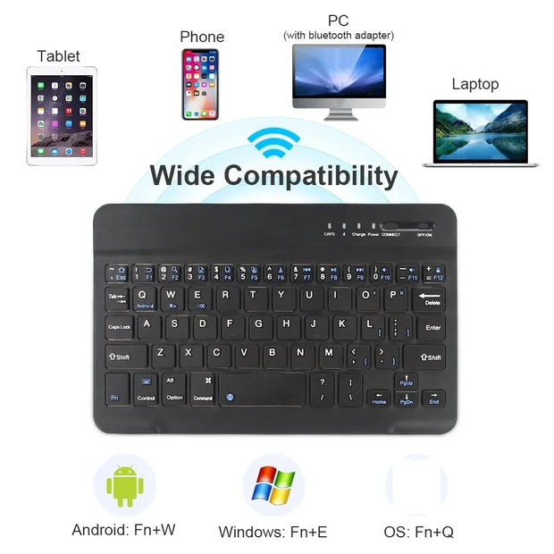 Wireless Keyboard Mouse Set Bluetooth Mini Keyboard Rechargeable Gaming mouse Office mouse For IOS Android Windows Tablet iPad