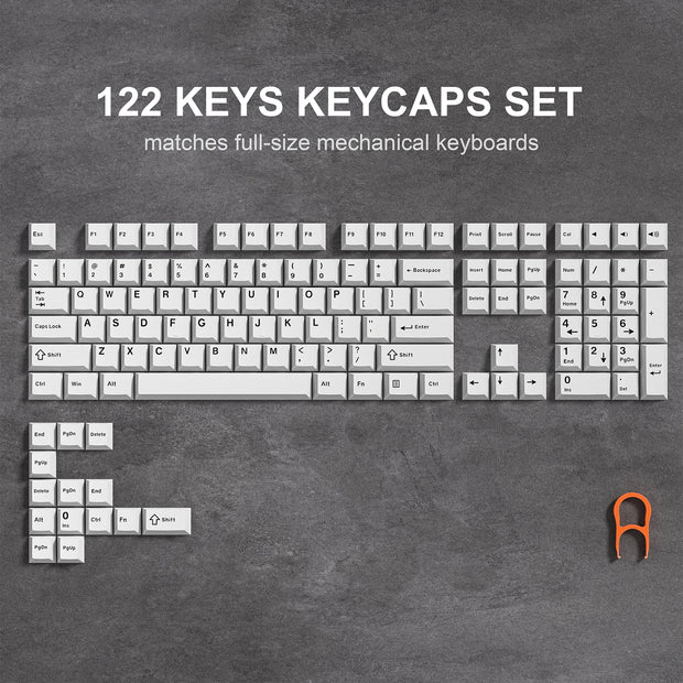 Womier 138 Keys Retro Brown Gray PBT Keycap Double Shot Cherry Profile Key caps for Cherry MX Switches Mechanical Gamer Keyboard