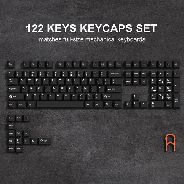 Womier 138 Keys Retro Brown Gray PBT Keycap Double Shot Cherry Profile Key caps for Cherry MX Switches Mechanical Gamer Keyboard