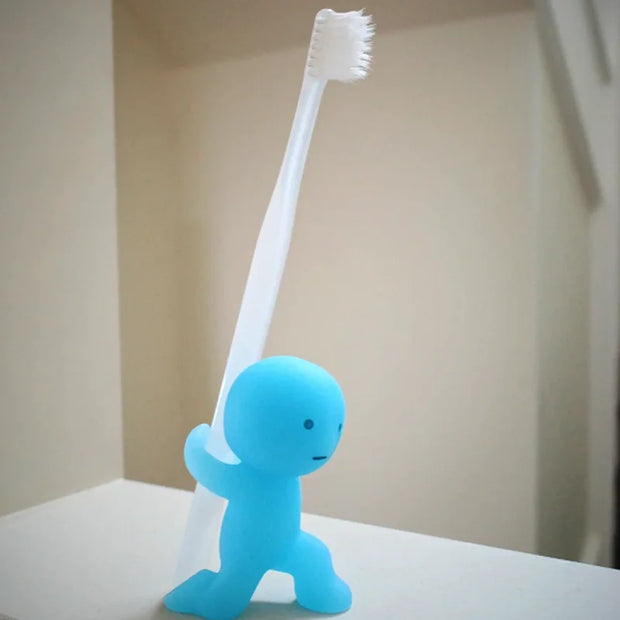Hot Smiski Toothbrush Standing Night Light Model Ornaments Put Toothbrush Holder Storage Cute Corner Jun Collection Decor Gifts