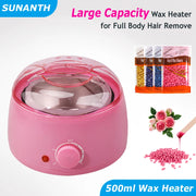 500ml Big Wax Heater Pot for Hair Removal Paraffin Heater Waxing Warmer Depilatory Epilator Wax-melt Machine for Wax Beans