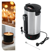 Electric Wax Melter 10.8L Stainless Steel Electrofuse Wax DIY Candle Making Aromatherapy Easy to Clean for Melting