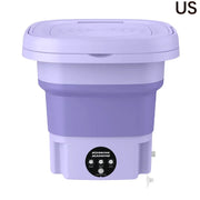 Folding Washing Machine Bucket for Clothes Socks Underwear Cleaning Washer Portable Small Travel Washing Machine EU/US/AU PLUG