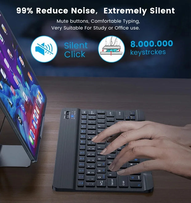 Wireless Keyboard Mouse Set Bluetooth Mini Keyboard Rechargeable Gaming mouse Office mouse For IOS Android Windows Tablet iPad