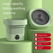 Ultrasonic Mini Washing Machine Portable for Clothes with Dryer Travel Home Underwear Sock 9L Small Folding Washing Machines UK