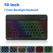 RGB Bluetooth 5.0 Keyboard Mini Wireless Keyboard Rechargeable Backlight Gaming Keyboard 10inch For IOS Android Windows iPad