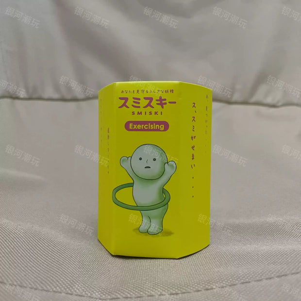 Genuine Smiski Luminous Villain Living Room Bathroom Bedroom Bathroom Worker Blind Box Gift