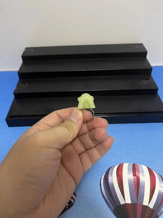 Hot Sale Smiski Night Glow Little Man Corner Jun Kawaii Elf Action Doll Ring Multiple Shape Adjustable Ring Gift Children Toys