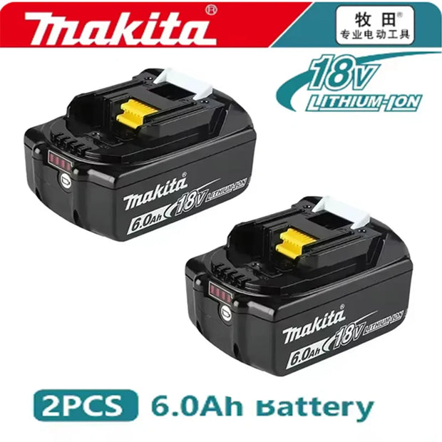 100%Original Makita 6Ah/5Ah/3Ah for Makita 18V Battery BL1830B BL1850B BL1850 BL1840 BL1860 BL1815 Replacement Lithium Battery