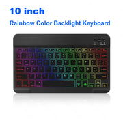 RGB Bluetooth 5.0 Keyboard Mini Wireless Keyboard Rechargeable Backlight Gaming Keyboard 10inch For IOS Android Windows iPad