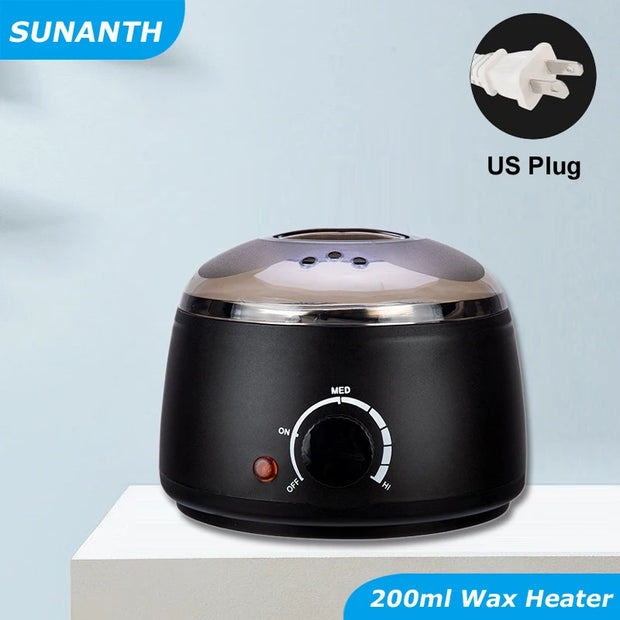 Waxing Kit Depilatory Hard Wax Beans Wax Warmer Machine Complete Hair Removal for Body Wax Heater Machine Epilator Wax-Melt Pot