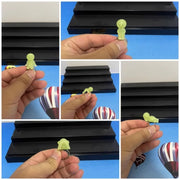 Hot Sale Smiski Night Glow Little Man Corner Jun Kawaii Elf Action Doll Ring Multiple Shape Adjustable Ring Gift Children Toys