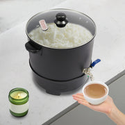 10L/10.57Qt Wax Melter for Candle Making 1000W Electric Wax Melting Pot Commercial Temperature Adjustable Wax Smelter w/ Faucet