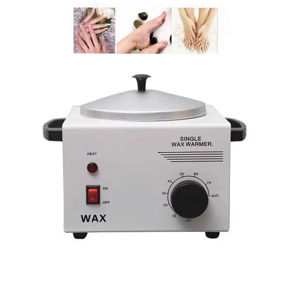 Wax Heater Warmer Electric Hot Facial Skin Hair Removal Pot SPA Tool Salon Adjustable Temperature Single-Wax Warmer