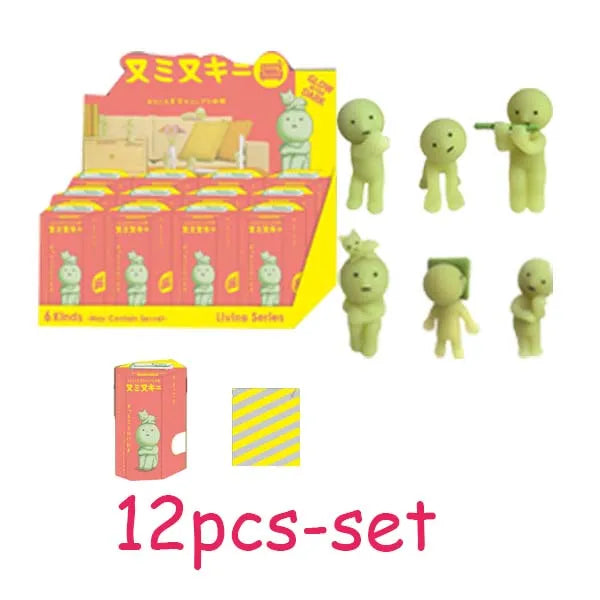 New Smiski Hippers Sonny Angel Hippers Toilet Bath Living Party Series Recorative Mini Figure Doll Birthday Christma Toys Gift