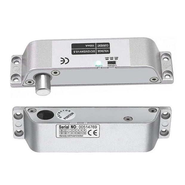 Electric Drop Bolt Lock DC 12V Fail Safe NC Mode Electronic Door Lock for Access Control Security Lock Door Bolt Lock with Time