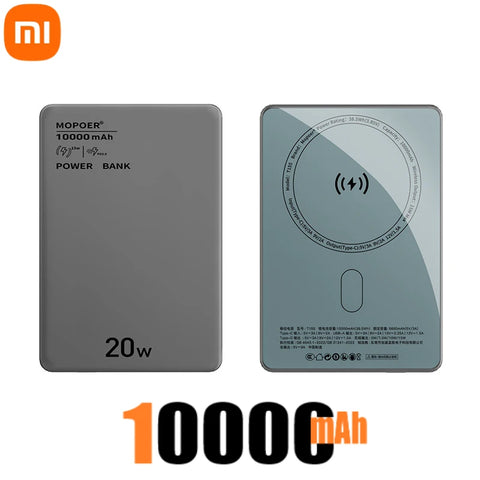 Xiaomi 10000mAh Magnetic Power Bank PD20W Wireless Fast Charging PowerBank Portable External Battery for MagSafe iPhone Android