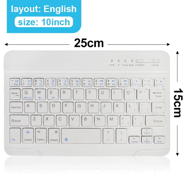 RGB Bluetooth 5.0 Keyboard Mini Wireless Keyboard Rechargeable Backlight Gaming Keyboard 10inch For IOS Android Windows iPad