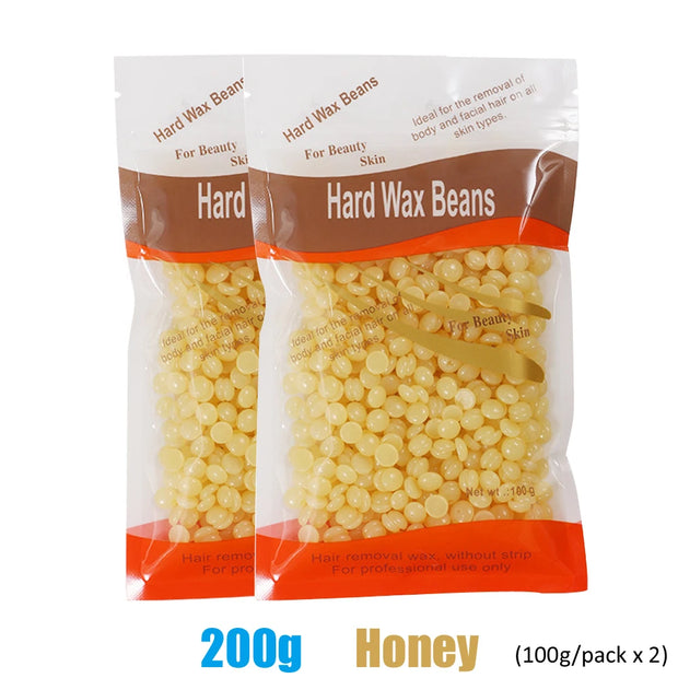 Waxing Kit Depilatory Hard Wax Beans Wax Warmer Machine Complete Hair Removal for Body Wax Heater Machine Epilator Wax-Melt Pot