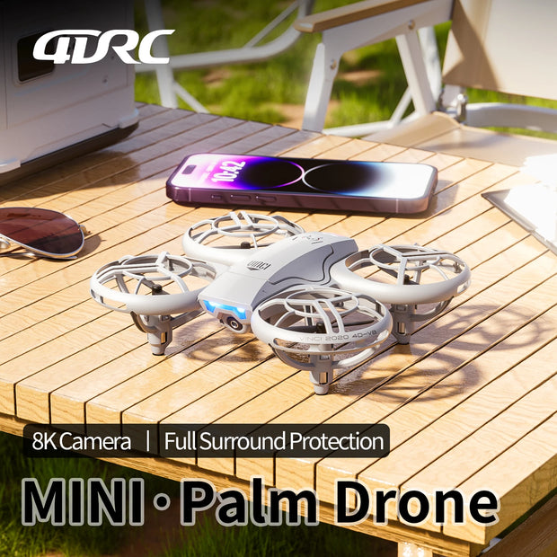 4DRC New V8 Mini Drone 6k profession HD Wide Angle Camera WiFi FPV RC Dron Height Keep Drones Helicopter Kids Toys Gifts