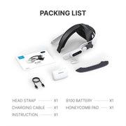 BOBOVR E3 Pro Battery Strap Compatible with Meta Quest 3 and 3S Extended Playtime Comfort Fit Enhanced VR Experience
