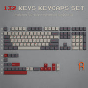 Womier 138 Keys Retro Brown Gray PBT Keycap Double Shot Cherry Profile Key caps for Cherry MX Switches Mechanical Gamer Keyboard