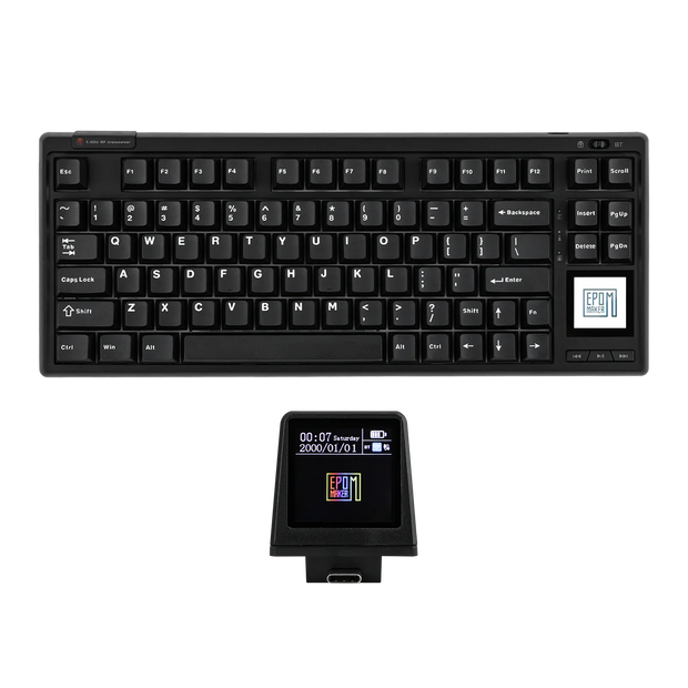 EPOMAKER RT80 75% Hot-swap Tri-mode Wired/Wireless Mechanical Keyboard with Touch Screen and Mini Display NKRO for Office/Game