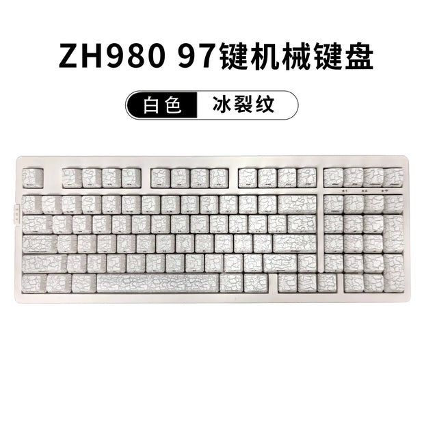 ZORNHER Zuohe ZH980 Spider Web Mechanical Keyboard 3mode Custom RGB Hot Swap Wireless Gaming Keyboards Pc Accessories