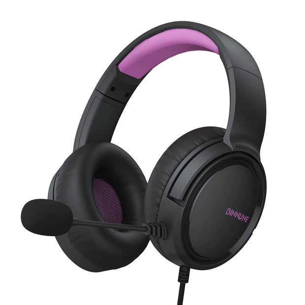 BINNUNE Gaming Headset with Mic for PS4 PS5 Xbox Series X|S Xbox One PC Switch Wired Gaming Headphones for Playstation 5 Xbox 1