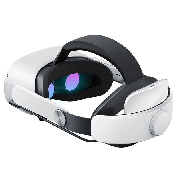 GEEKVR Head Strap for Meta Oculus Quest 2 with Two Detachable Batteries, Adjustable Headstrap with Super Soft Cushion