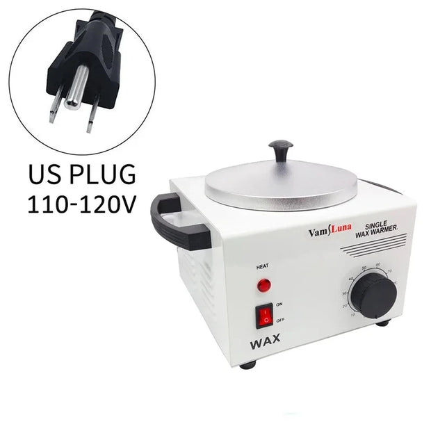 Wax Heater Warmer Electric Hot Facial Skin Hair Removal Pot SPA Tool Salon Adjustable Temperature Single-Wax Warmer