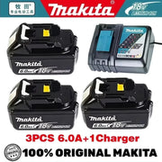 100%Original Makita 6Ah/5Ah/3Ah for Makita 18V Battery BL1830B BL1850B BL1850 BL1840 BL1860 BL1815 Replacement Lithium Battery
