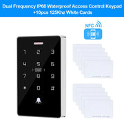 IP68 Outdoor Waterproof Access Controller RFID Keypad NFC Touch Password Lock System 125KHz 13.56MHz Dual Frequency Card Reader