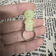 Hot Sale Smiski Night Glow Little Man Corner Jun Kawaii Elf Action Doll Ring Multiple Shape Adjustable Ring Gift Children Toys