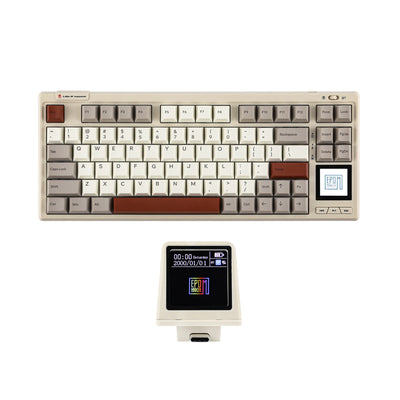 EPOMAKER RT80 75% Hot-swap Tri-mode Wired/Wireless Mechanical Keyboard with Touch Screen and Mini Display NKRO for Office/Game