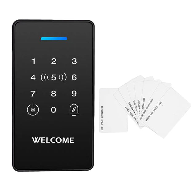 DC12V 24V NFC RFID Access Control Keyboard IP68 Waterproof Double Frequency 125 kHz Connection 13.56 MHz Touch Password Access