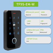 Outdoor Access Control Keypad System Kit Set Waterproof RFID 125KHz or 13.56MHz NFC Work with Electric Magnetic Lock Strike Lock