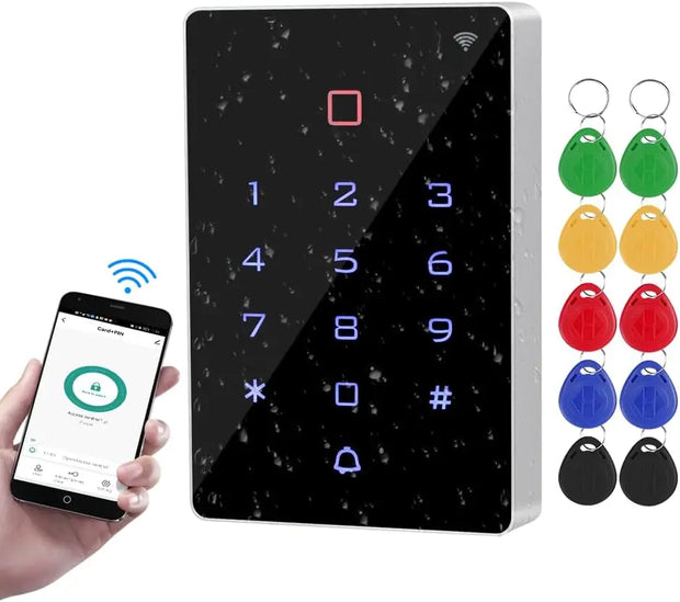 WiFi Tuya RFID Access Control Keypad Wireless IP68 Waterproof Access Controller Keyboard WG26/34 Phone APP Password Unlock