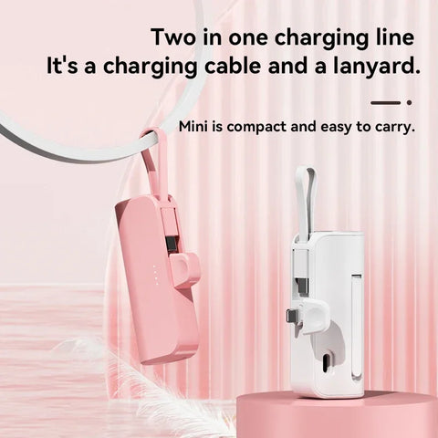 Xiaomi Mini 30000mAh Large Capacity Power Bank CapsulePortable Wireless Fast Charging External Battery For iPhone Huawei